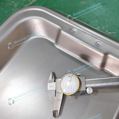 0.8mm SPCD Steel Deep Draw Prototype Parts สําหรับบาร์บีคิวและกริล